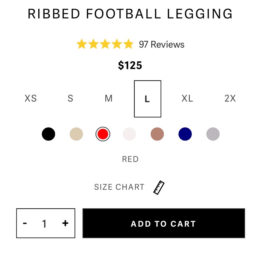RIBBED FOOTBALL LEGGING - Large - Picture 4 of 11